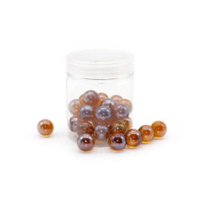 Amber Glass Marbles – Warm-Toned Decorative Glass Balls for Home & Garden