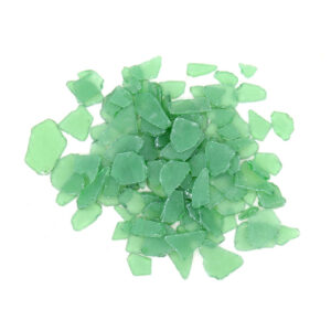 Dark Green Sea Glass – Frosted Glass Pieces for Decoration & Crafting