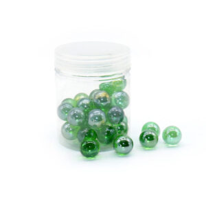 Green Glass Marbles – Transparent Decorative Balls for Aquariums, Crafts & More