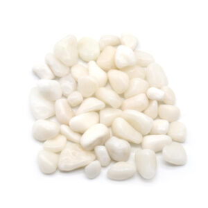 High Polished Snow White Pebble Stones for Elegant Landscaping