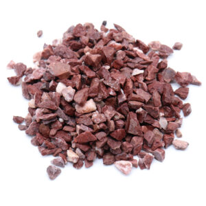 Matt Red Gravels – Natural Crushed Stone for Landscaping & Decoration