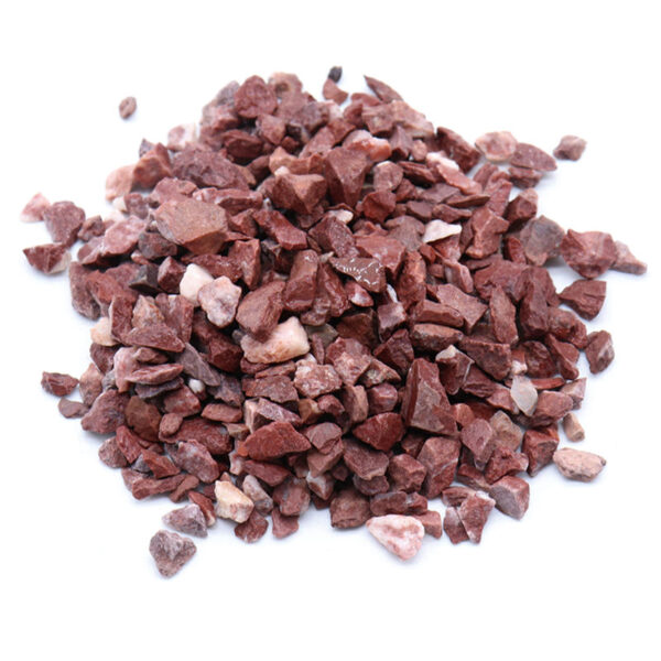 Matt Red Gravels – Natural Crushed Stone for Landscaping & Decoration