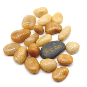 Premium Yellow Polished Pebbles for Landscaping & Décor