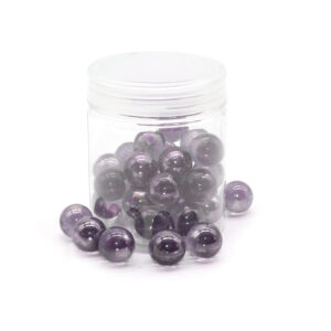 Purple Glass Marbles – Transparent Violet Glass Balls for Decorative Use