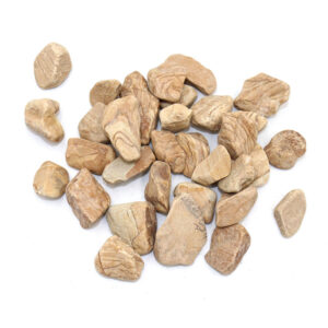 Tumbled Wood Grain Stones - Natural and Smooth Pebbles for Landscaping
